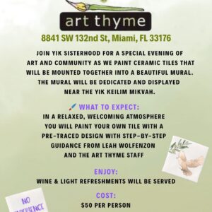 Art Thyme Sisterhood Event